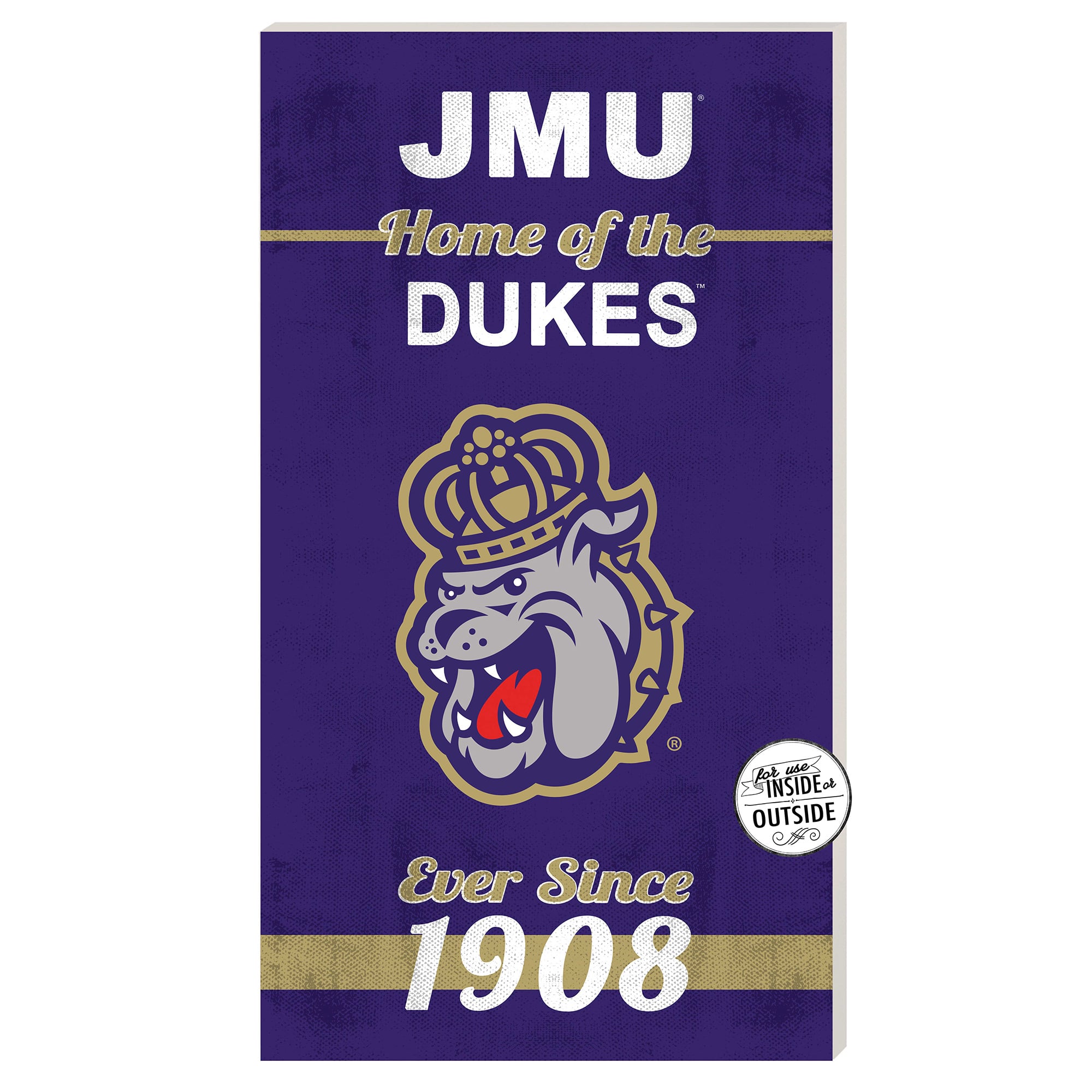 James Madison Dukes 11'' x 20'' Home Of The Sign