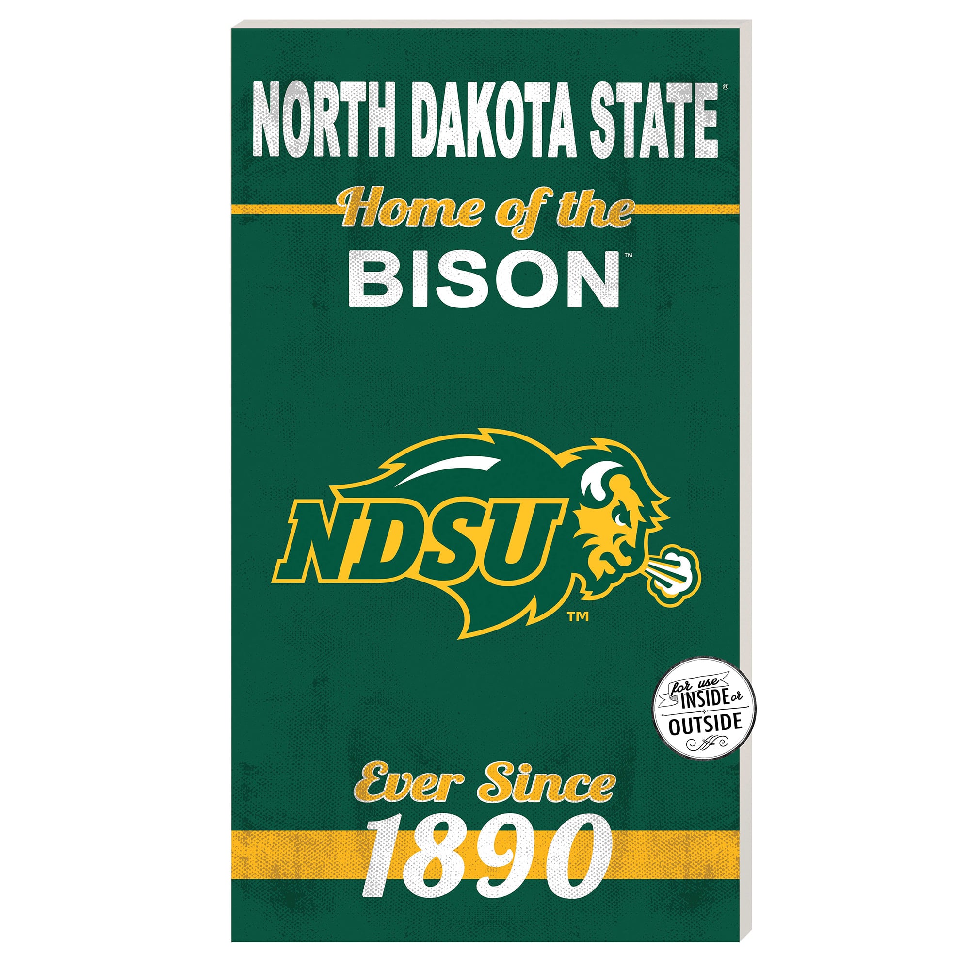 NDSU Bison 11'' x 20'' Home Of The Sign