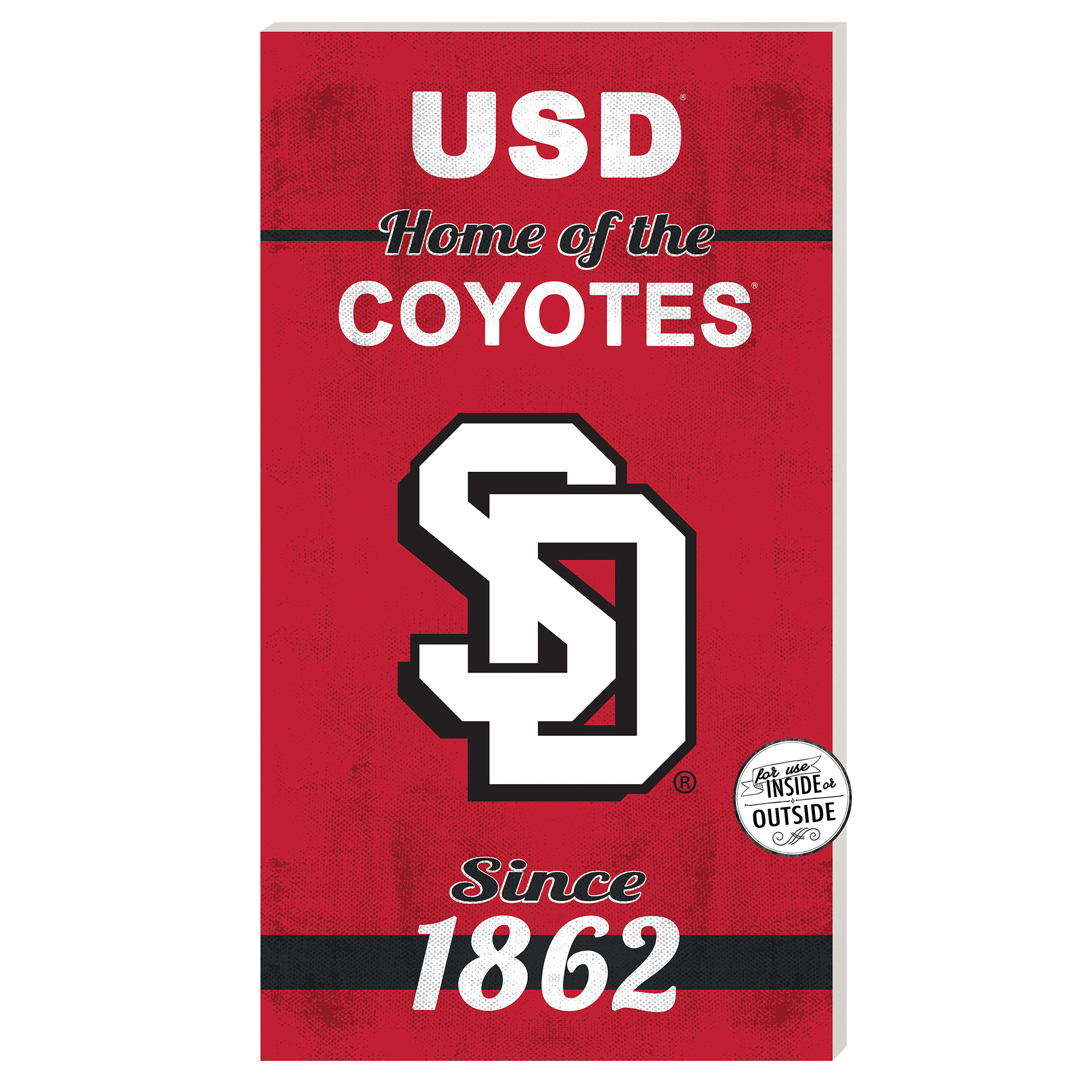 South Dakota Coyotes 11'' x 20'' Home Of The Sign