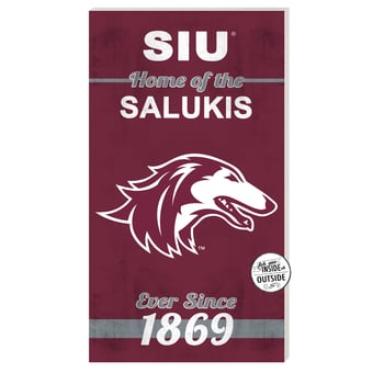 Southern Illinois Salukis 11'' x 20'' Home Of The Sign