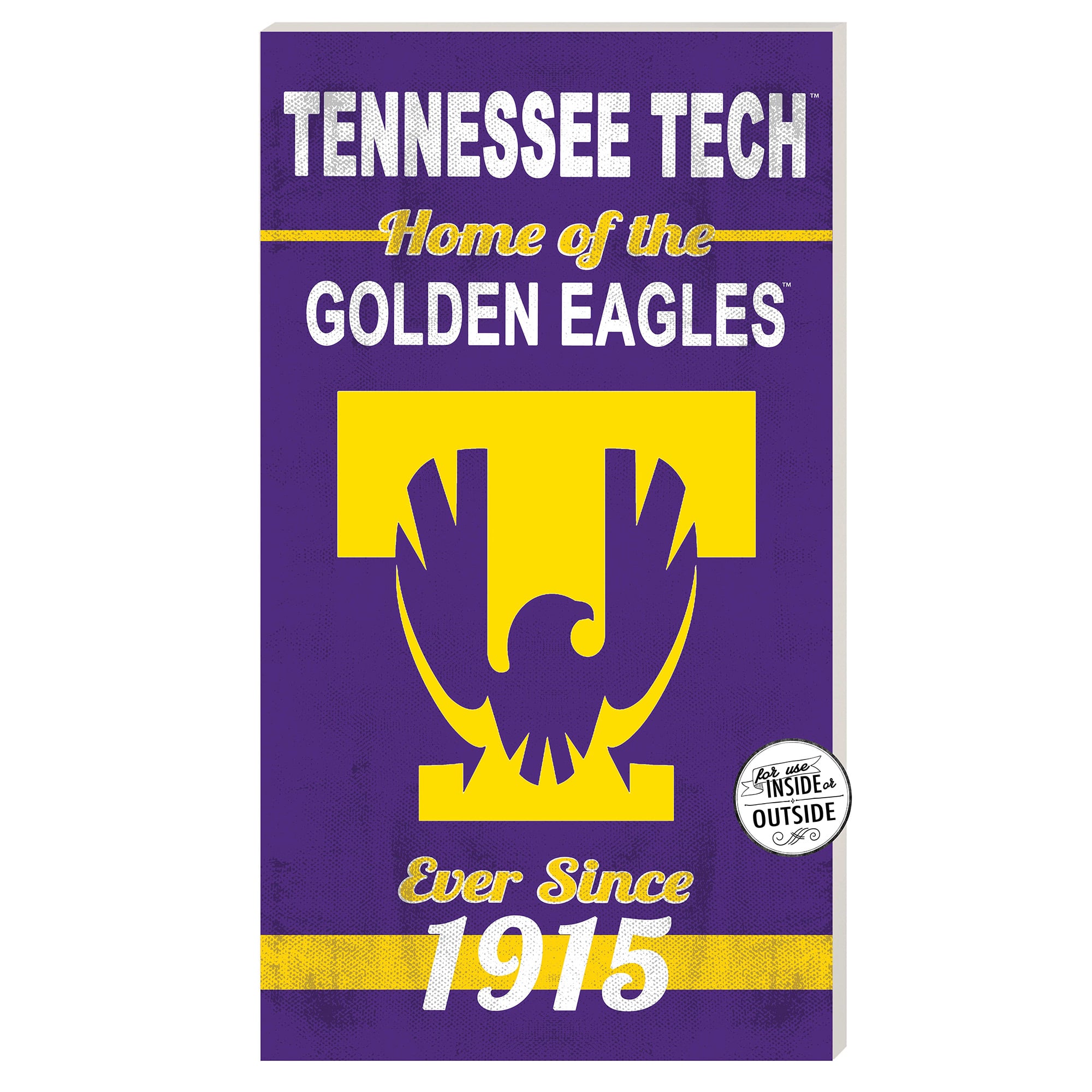 Tennessee Tech Golden Eagles 11'' x 20'' Home Of The Sign