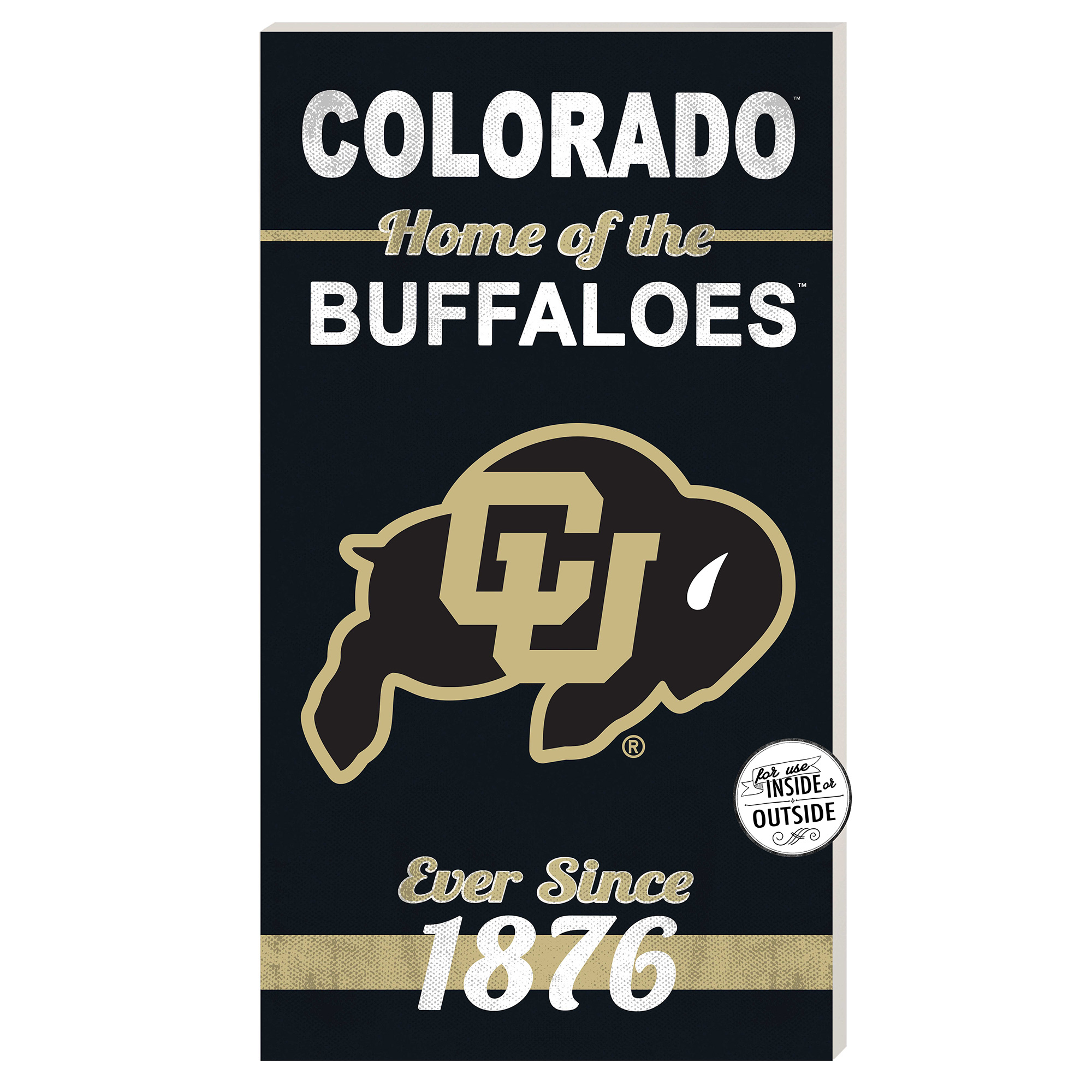 Colorado Buffaloes 11'' x 20'' Home Of The Sign