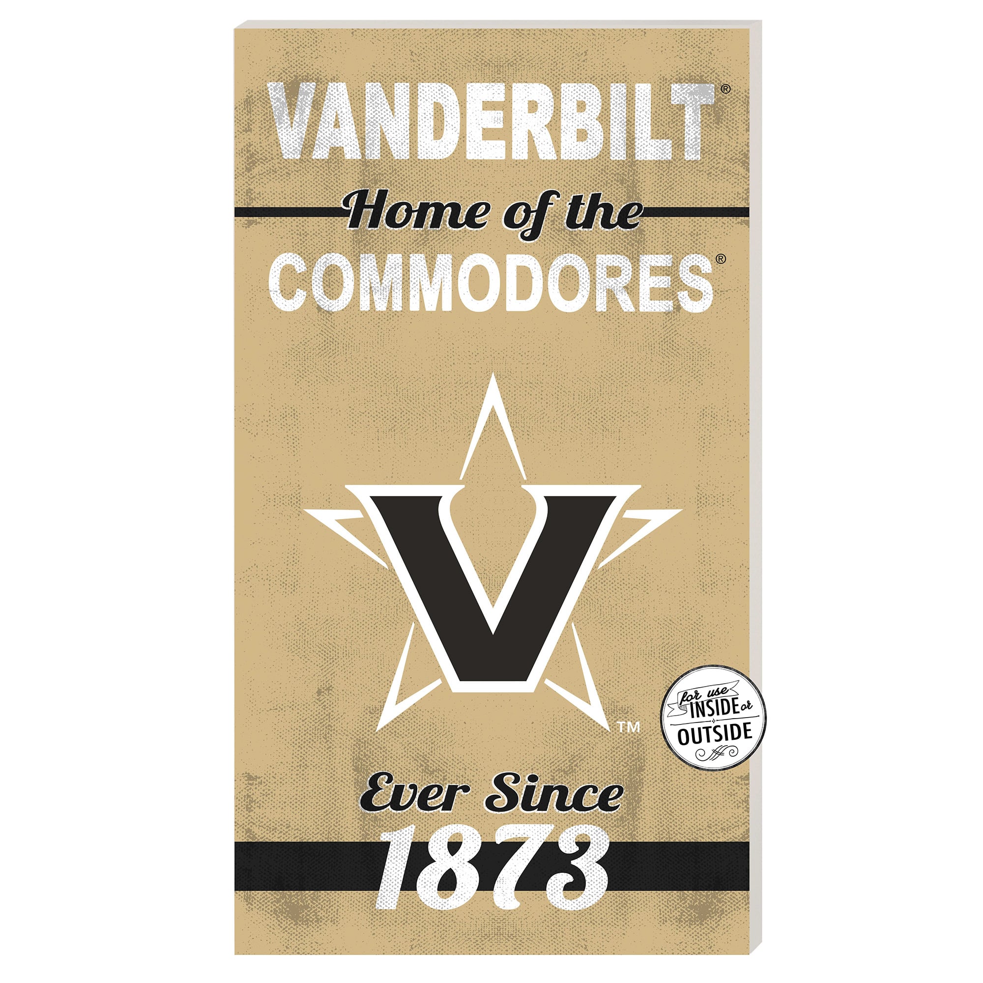 Vanderbilt Commodores 11'' x 20'' Home Of The Sign