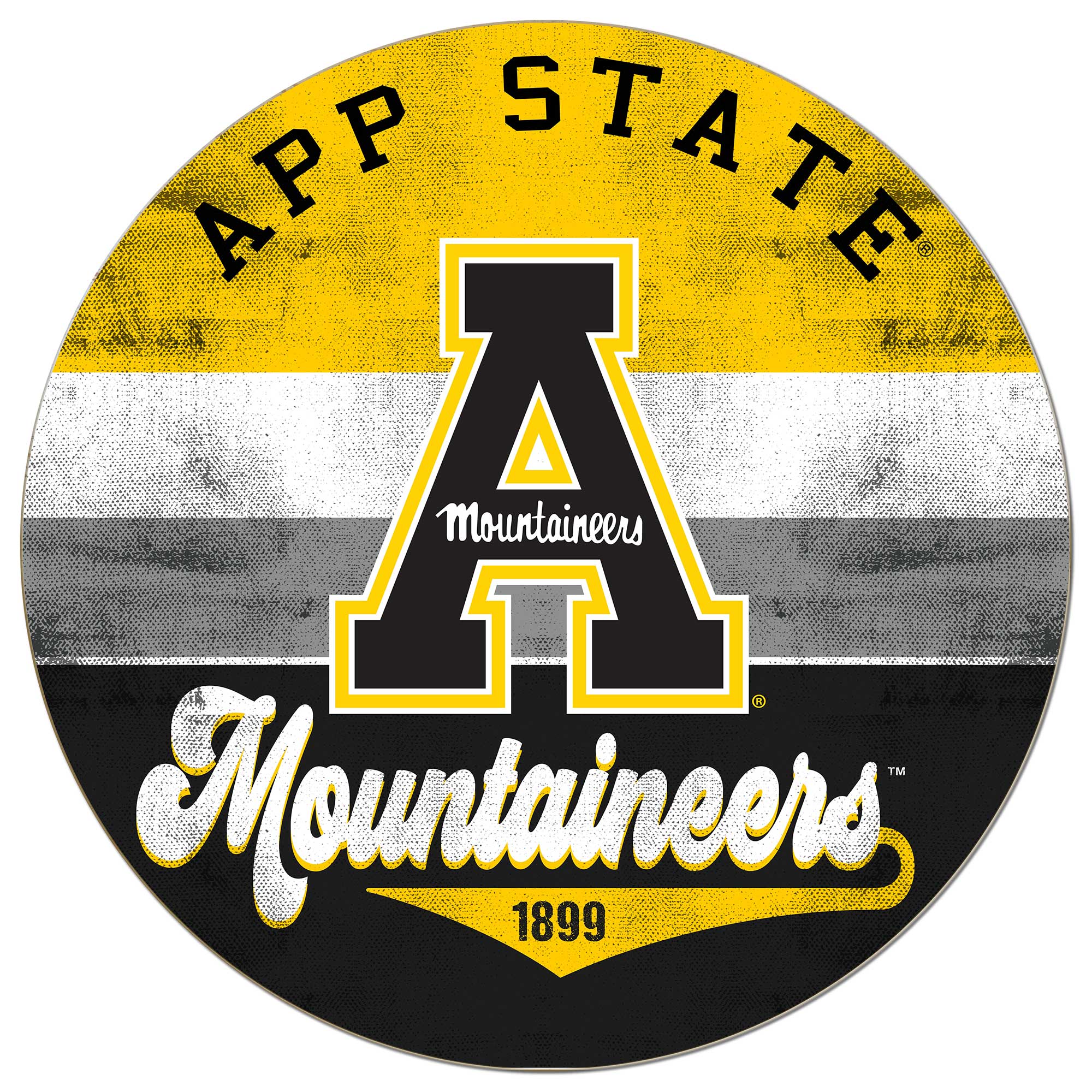 Appalachian State Mountaineers 20” x 20” Retro Logo Circle Sign Appalachian State Mountaineers 20” x 20” Retro Logo Circle Sign