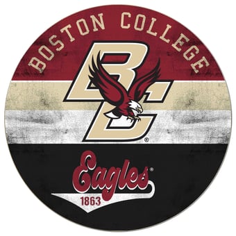 Boston College Eagles 20'' x 20'' Retro Logo Circle Sign