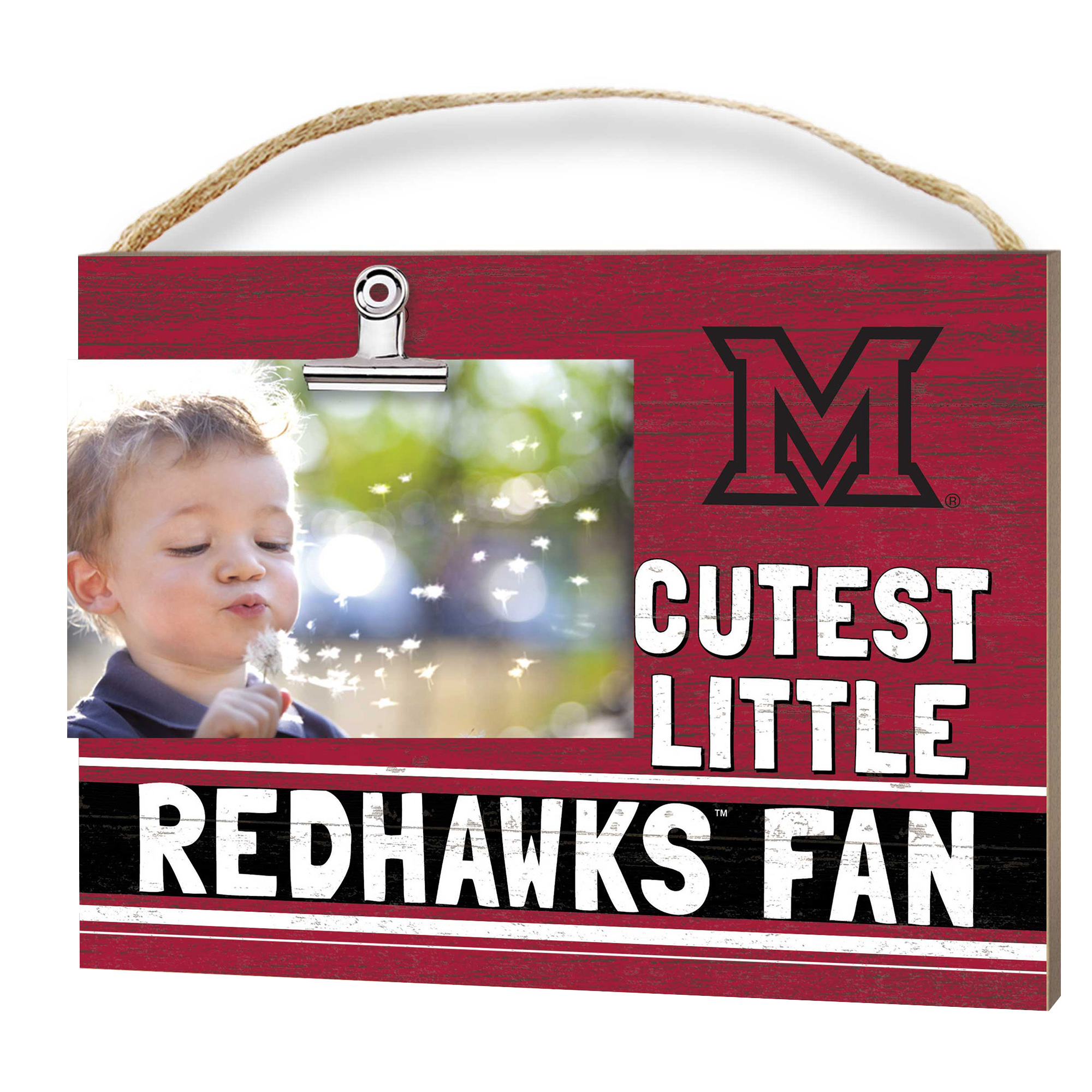 Miami University RedHawks 8'' x 10'' Cutest Little Team Logo Clip Photo Frame