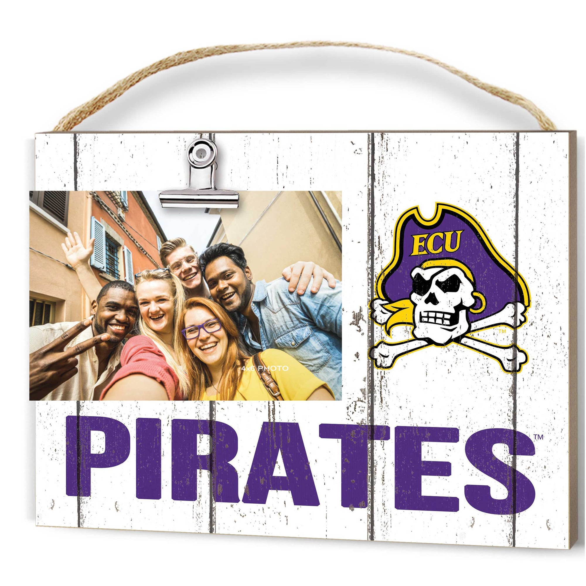 ECU Pirates 8'' x 10'' Weathered Clip It Frame