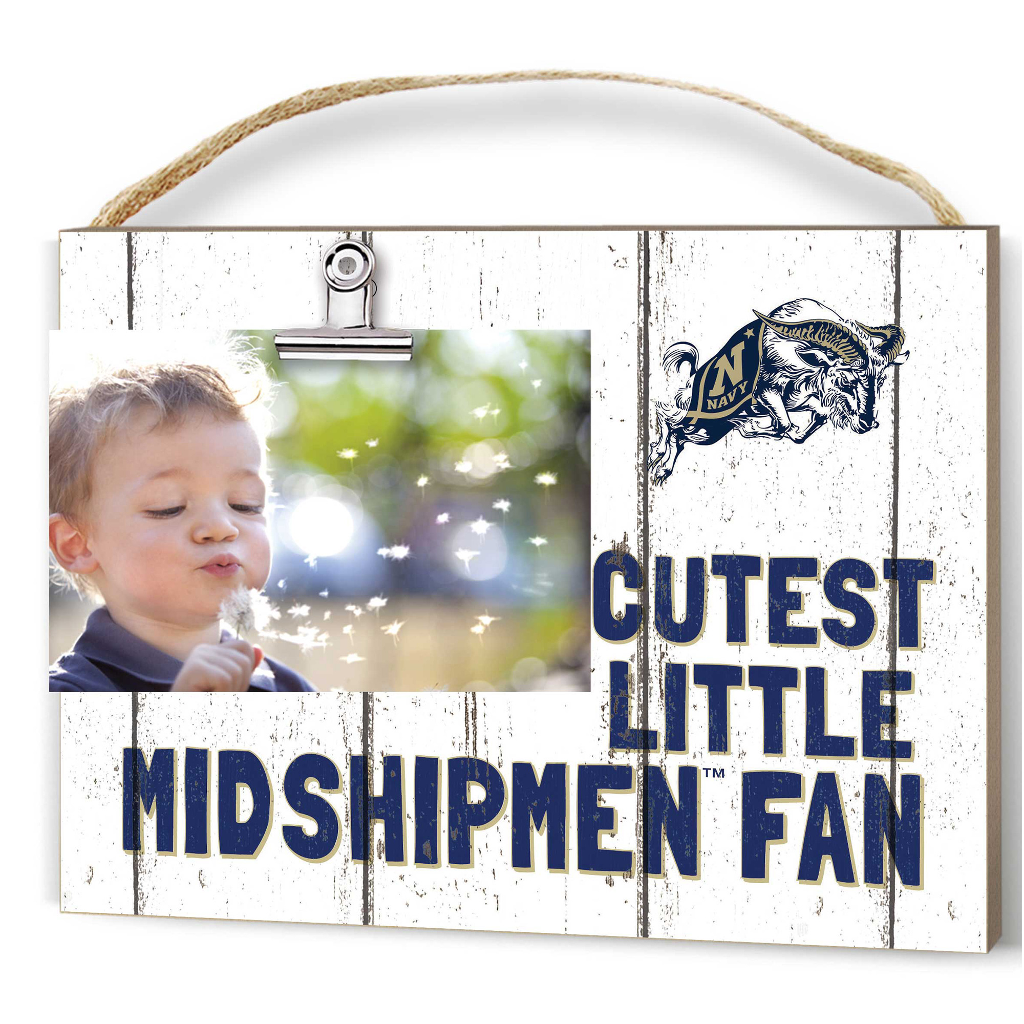Navy Midshipmen 8'' x 10'' Cutest Little Weathered Logo Clip Photo Frame