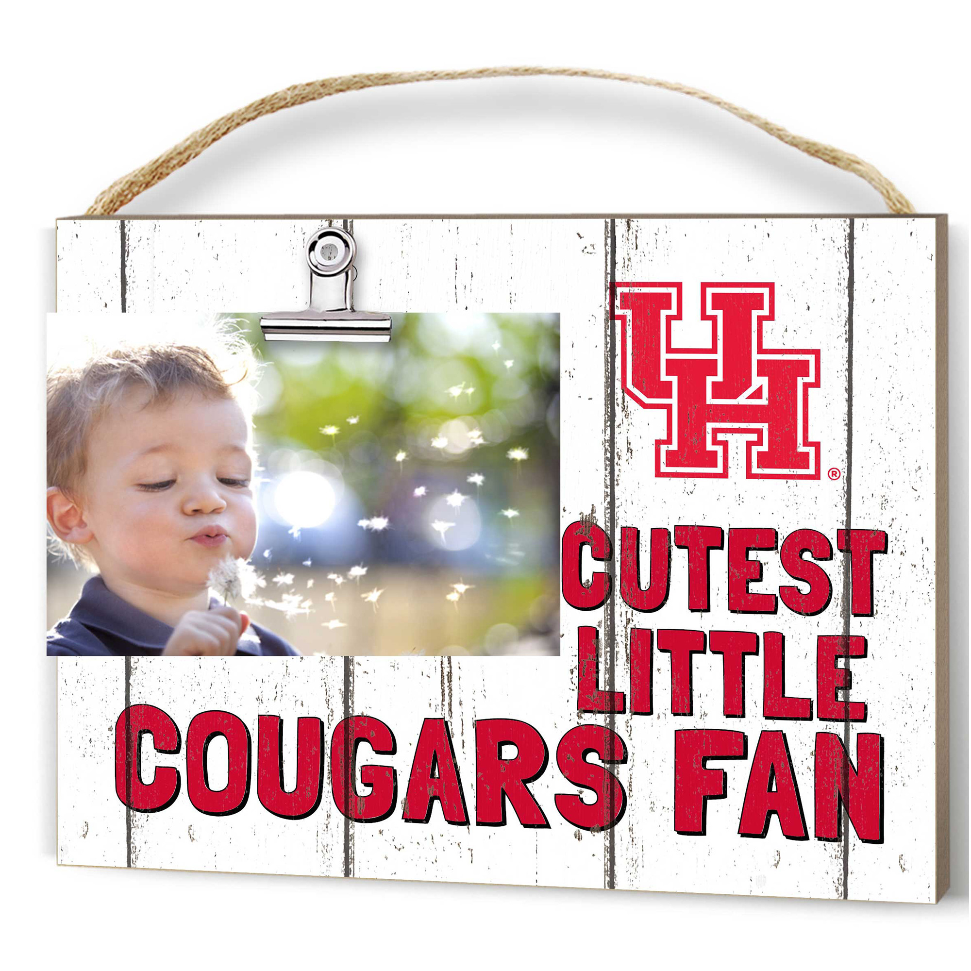 Houston Cougars 8'' x 10'' Cutest Little Weathered Logo Clip Photo Frame