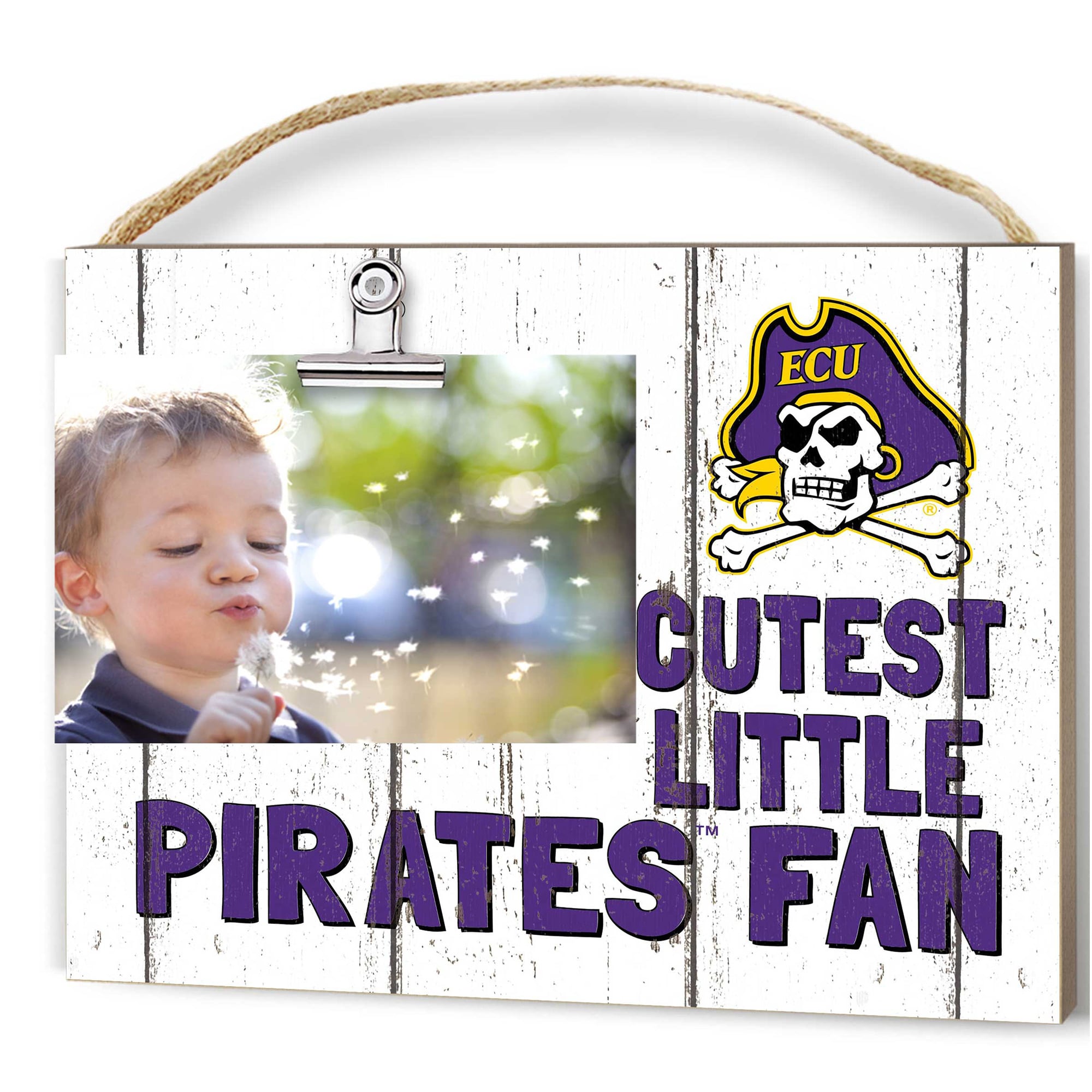 ECU Pirates 8'' x 10'' Cutest Little Weathered Logo Clip Photo Frame