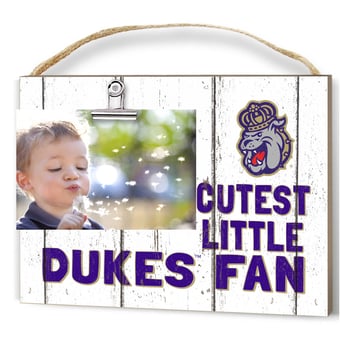James Madison Dukes 8'' x 10'' Cutest Little Weathered Logo Clip Photo Frame