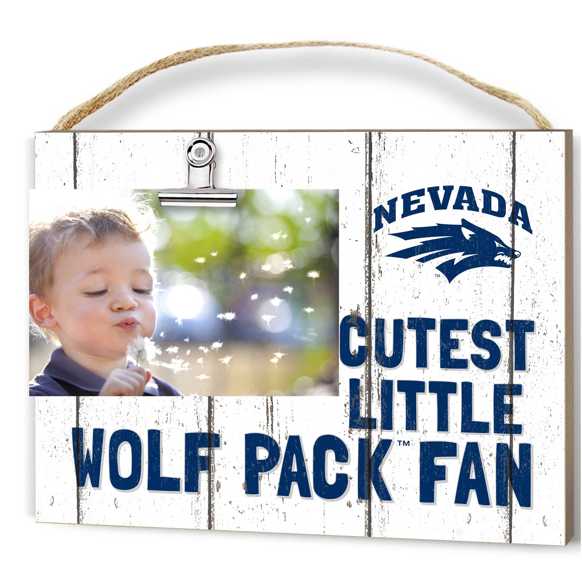 Nevada Wolf Pack 8'' x 10'' Cutest Little Weathered Logo Clip Photo Frame