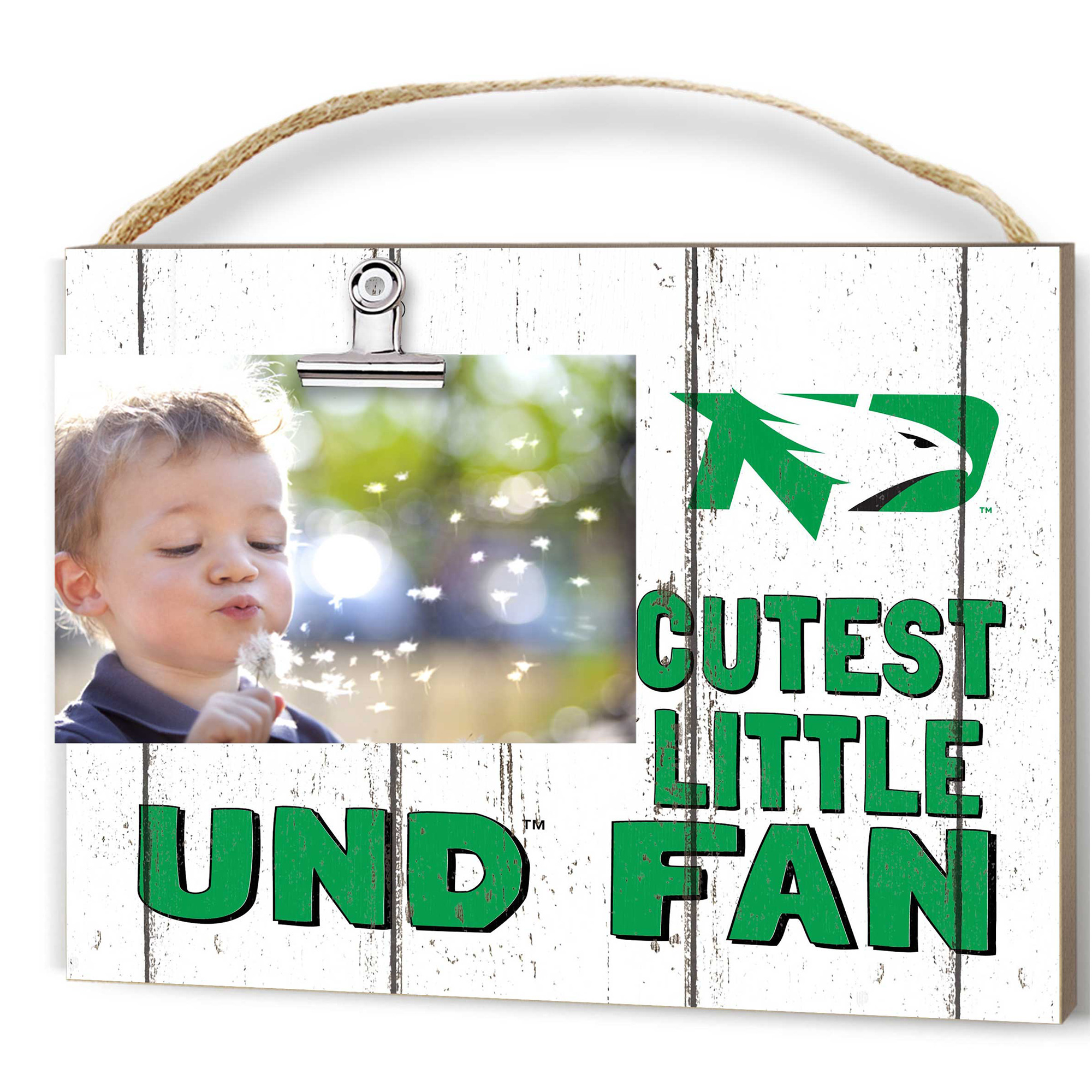 North Dakota 8'' x 10'' Cutest Little Weathered Logo Clip Photo Frame