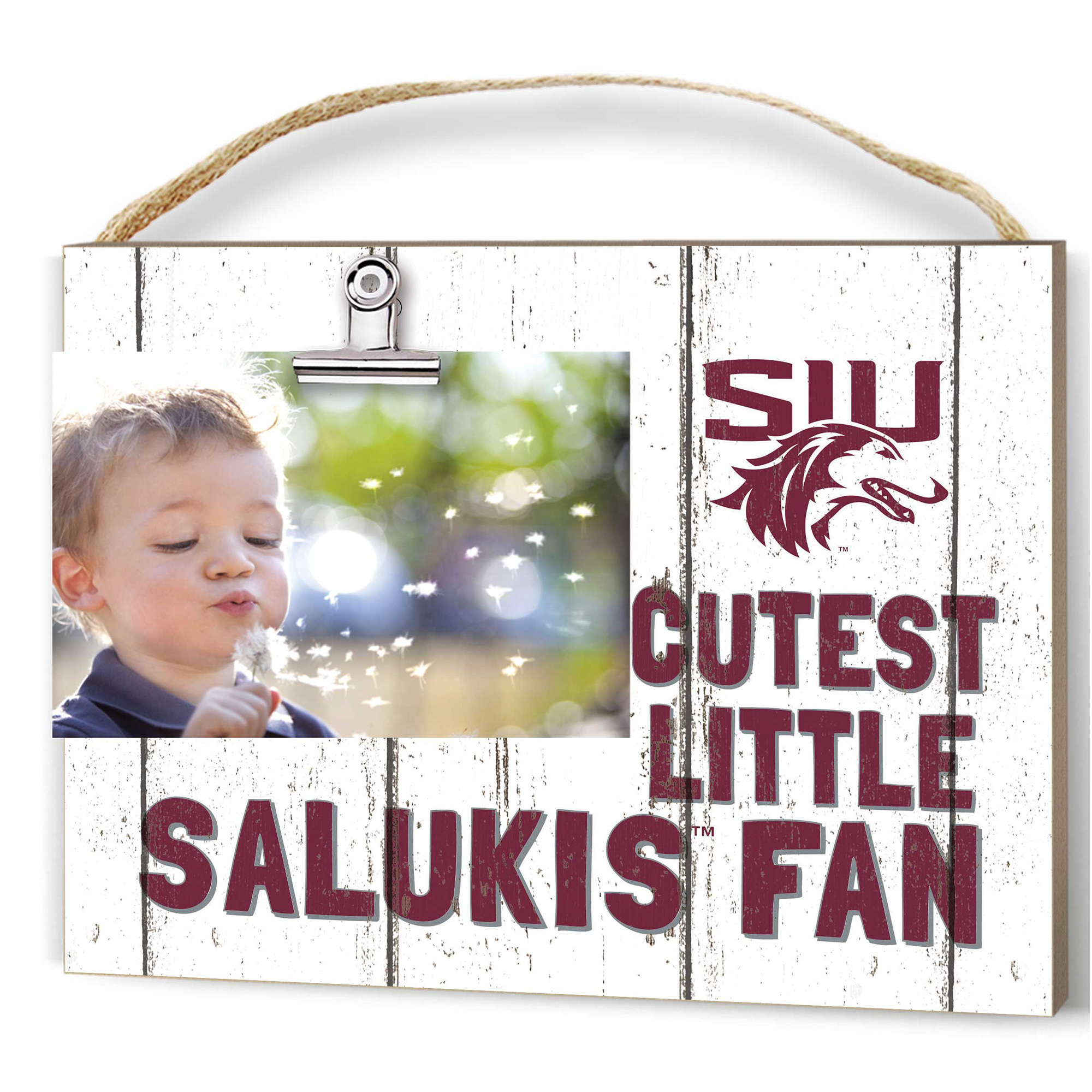 Southern Illinois Salukis 8'' x 10'' Cutest Little Weathered Logo Clip Photo Frame