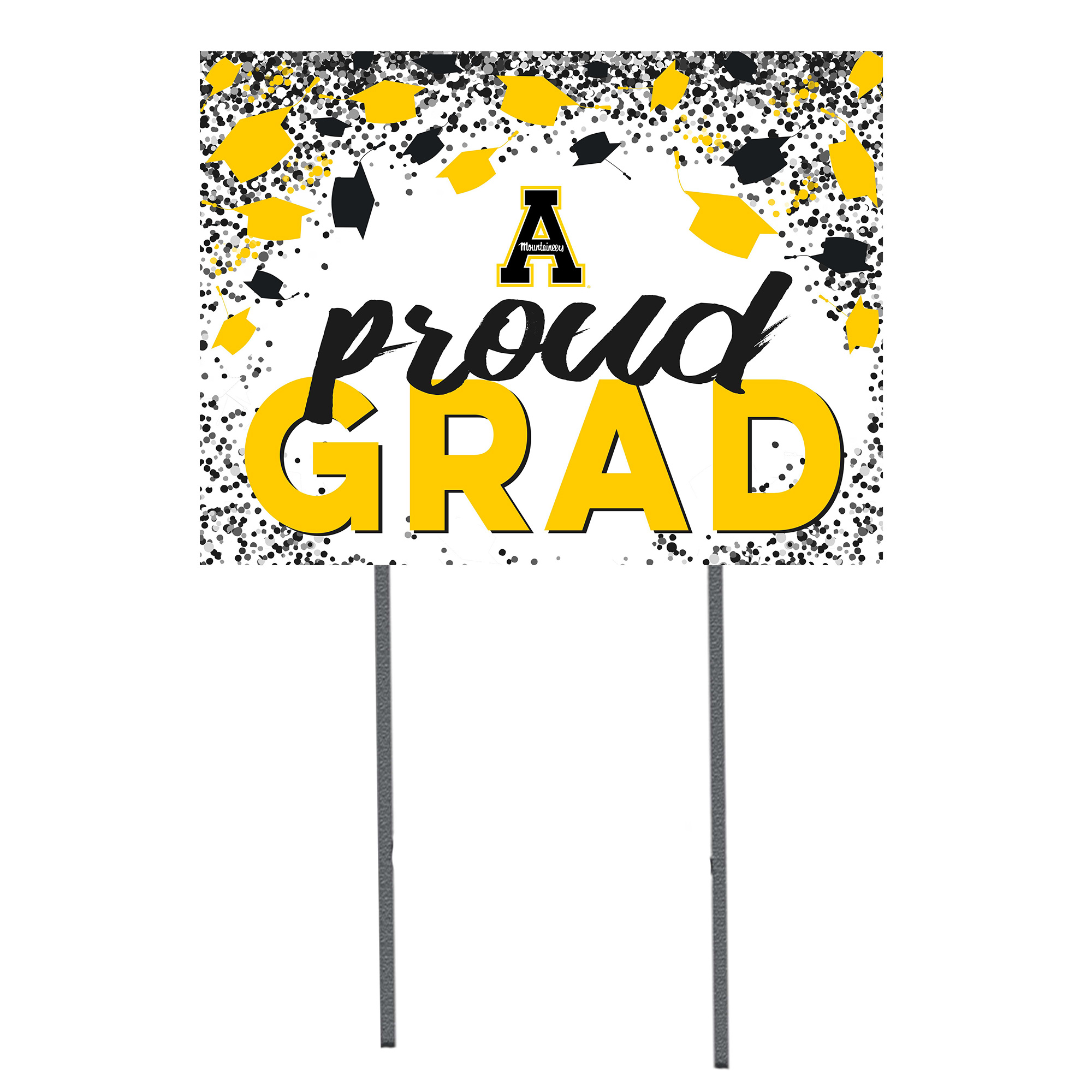 Appalachian State Mountaineers 18'' x 24'' Grad Yard Sign
