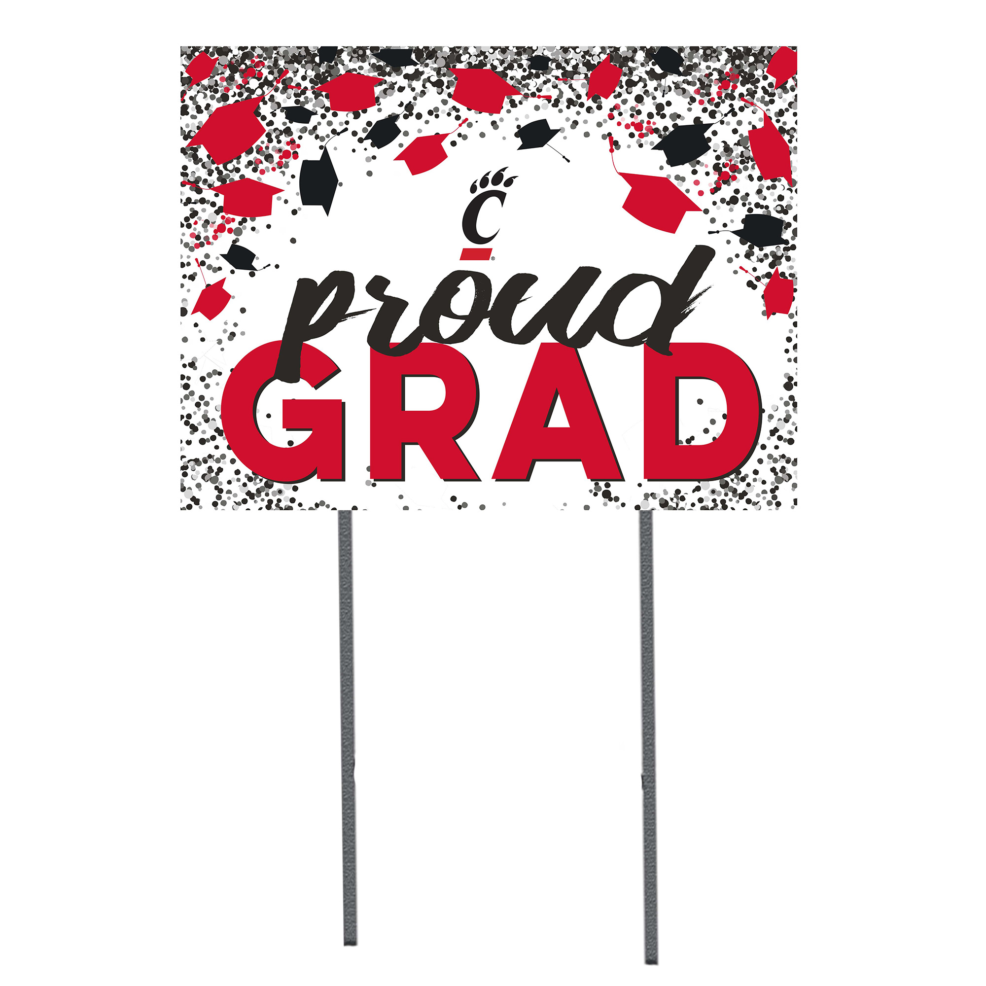 Cincinnati Bearcats 18'' x 24'' Grad Yard Sign