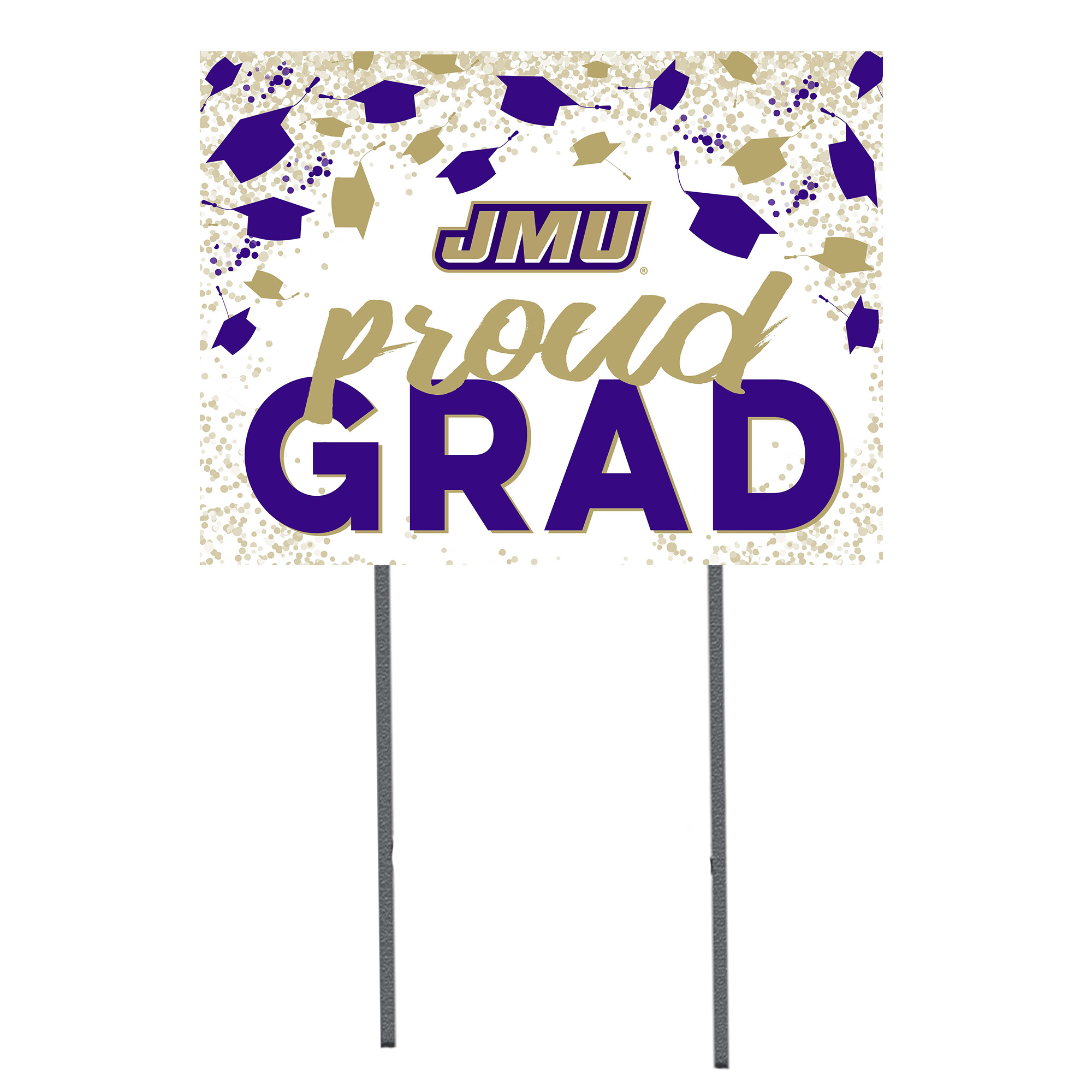 James Madison Dukes 18'' x 24'' Grad Yard Sign