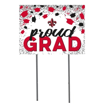 Louisiana Ragin' Cajuns 18'' x 24'' Grad Yard Sign