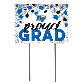 MTSU Blue Raiders 18'' x 24'' Grad Yard Sign