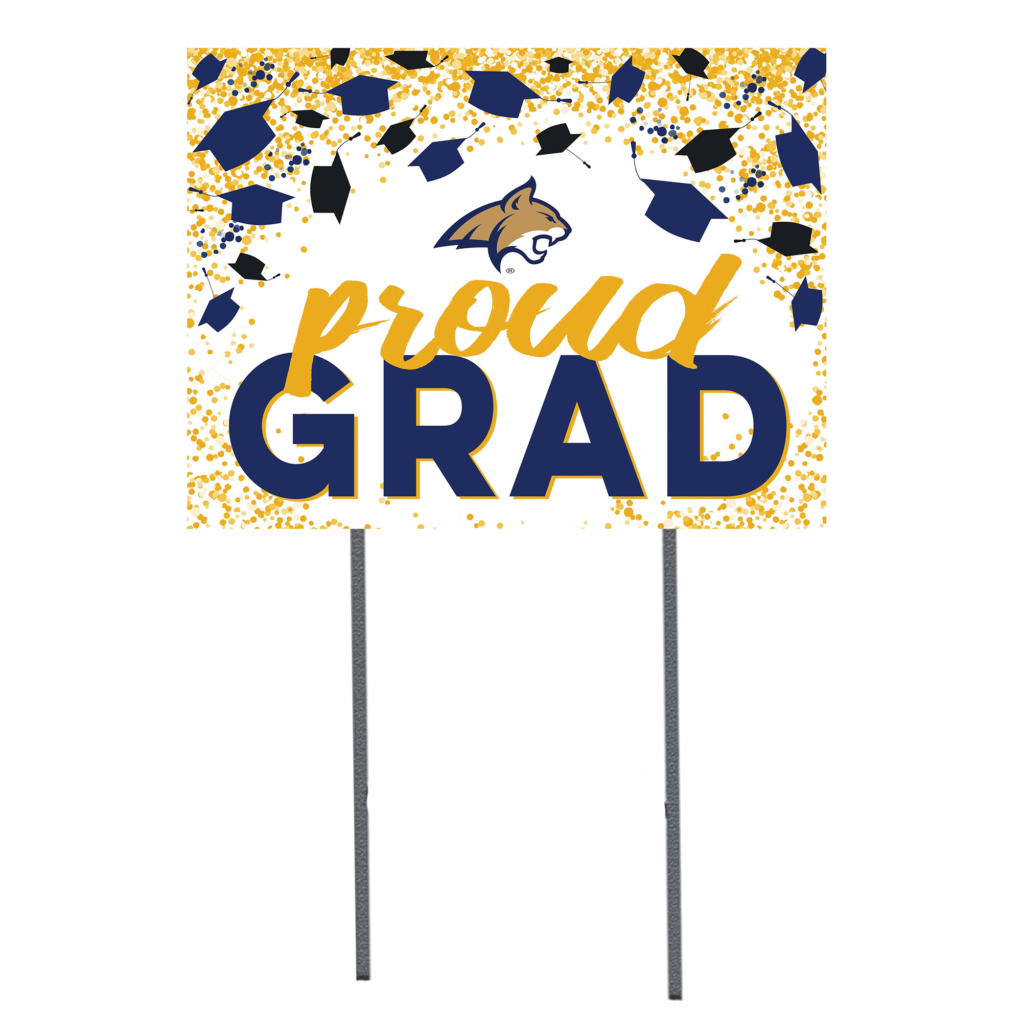 Montana State Bobcats 18'' x 24'' Grad Yard Sign