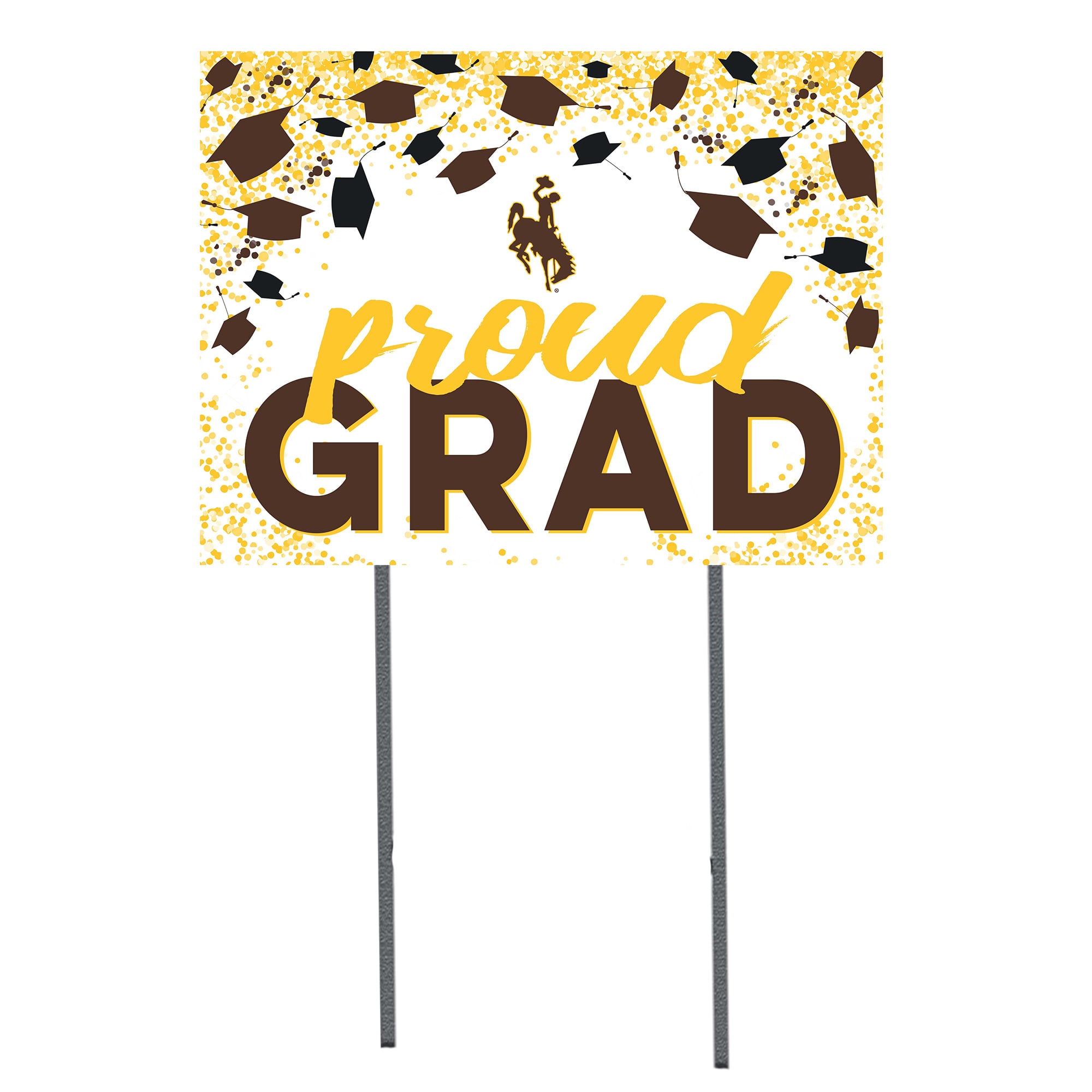 Wyoming Cowboys 18'' x 24'' Grad Yard Sign
