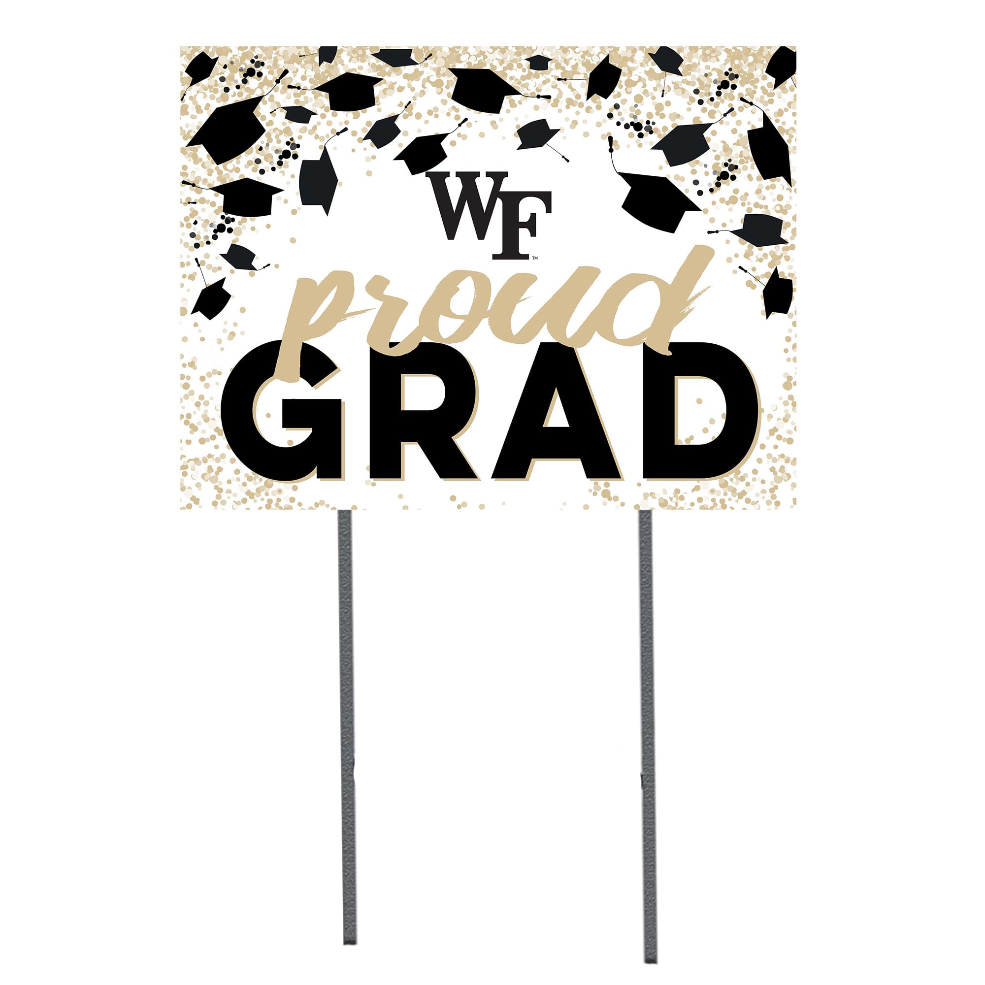 Wake Forest Demon Deacons 18'' x 24'' Grad Yard Sign
