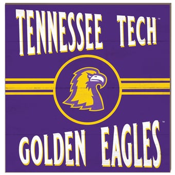 Tennessee Tech Golden Eagles 10'' x 10'' Retro Team Sign
