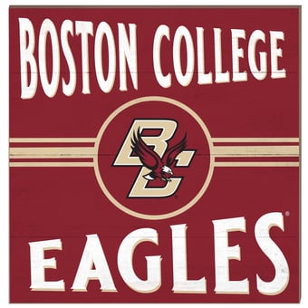 Boston College Eagles 10'' x 10'' Retro Team Sign