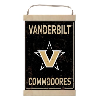 Vanderbilt Commodores Faux Rust Banner Sign