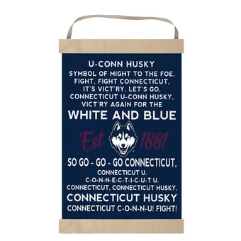 UConn Huskies 12'' x 20'' Fight Song Banner Sign