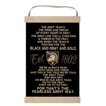 Army Black Knights 12'' x 20'' Fight Song Banner Sign