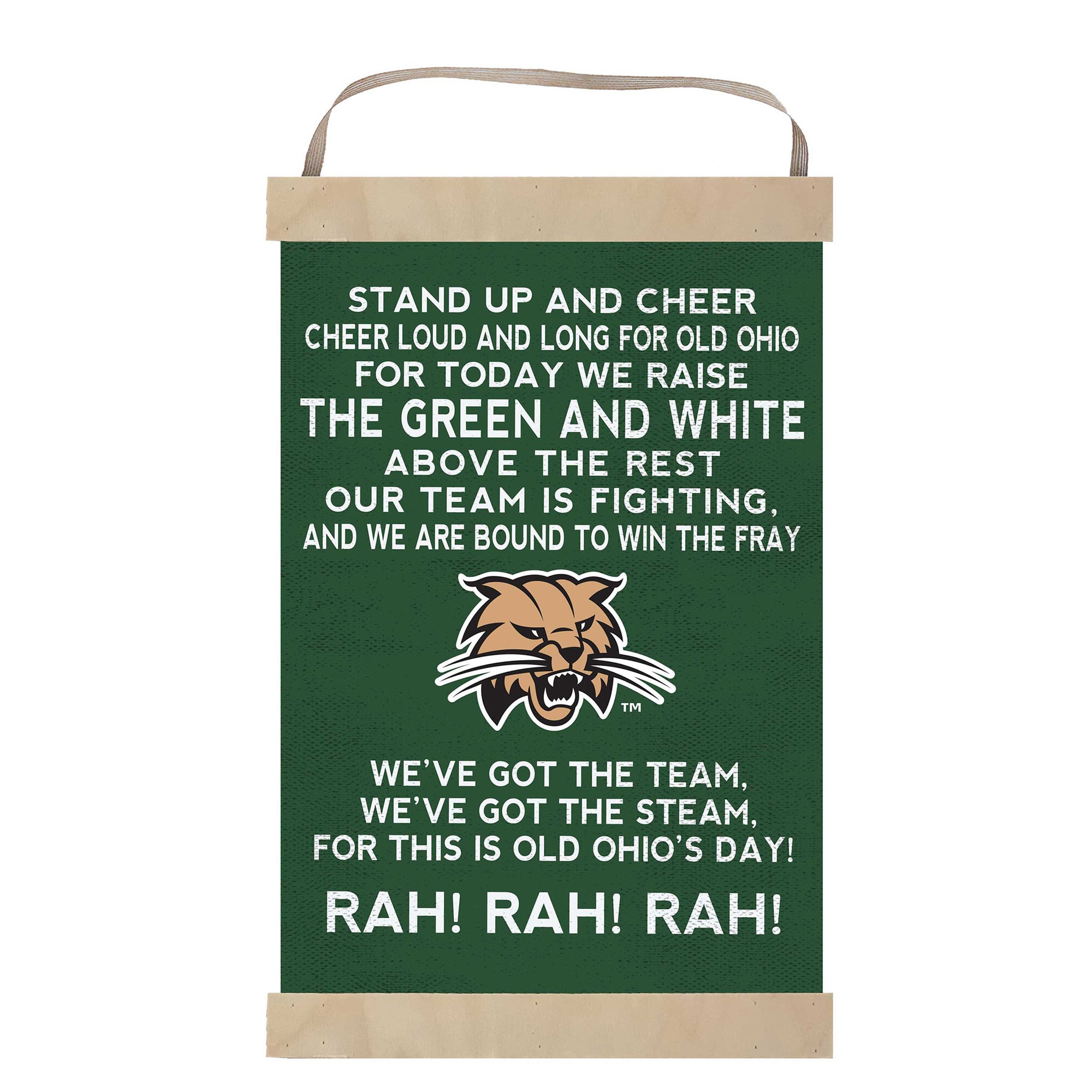 Ohio Bobcats 12'' x 20'' Fight Song Banner Sign