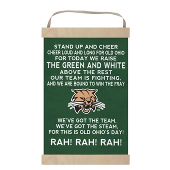 Ohio Bobcats 12'' x 20'' Fight Song Banner Sign
