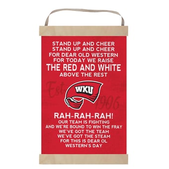 Western Kentucky Hilltoppers 12'' x 20'' Fight Song Banner Sign