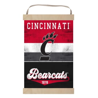 Cincinnati Bearcats Retro Logo Banner Sign