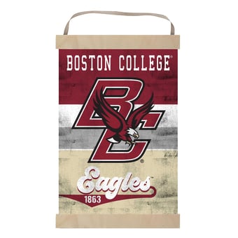 Boston College Eagles Retro Logo Banner Sign