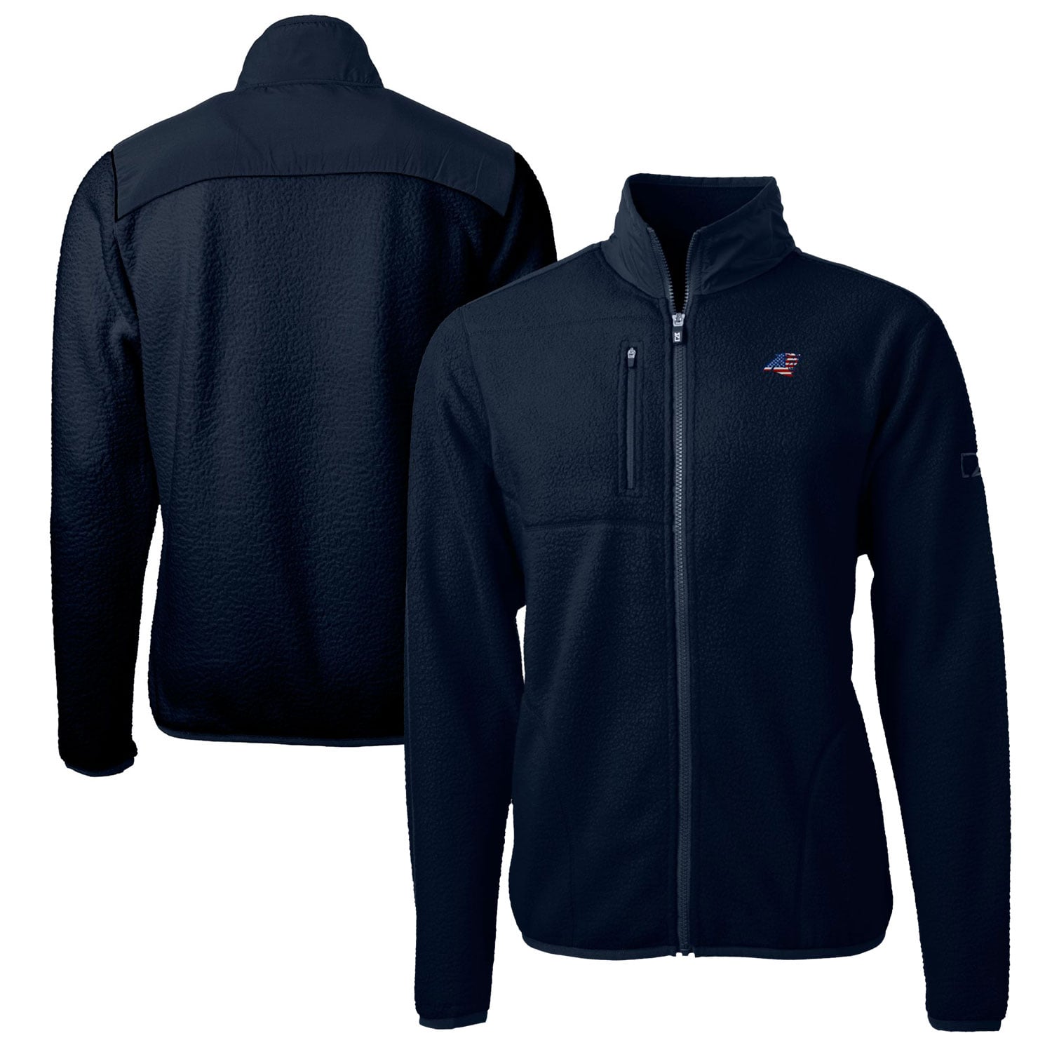 Men’s Cutter & Buck Navy Carolina Panthers Big & Tall Cascade Eco Sherpa Fleece Full-Zip Jacket Men’s Cutter & Buck Navy Carolina Panthers Big & Tall Cascade Eco Sherpa Fleece Full-Zip Jacket