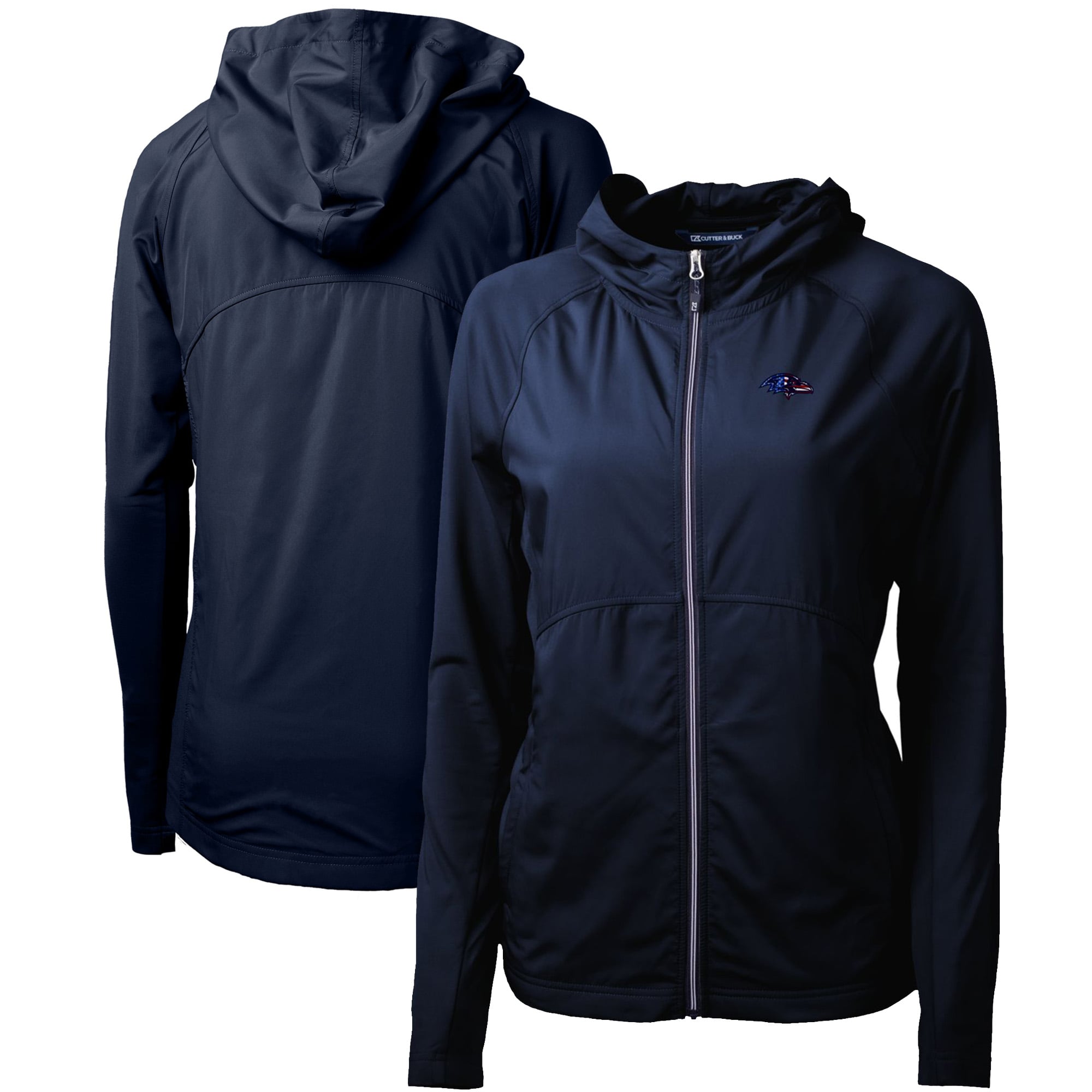 Women’s Cutter & Buck Navy Baltimore Ravens Adapt Eco Knit Full-Zip Jacket Women’s Cutter & Buck Navy Baltimore Ravens Adapt Eco Knit Full-Zip Jacket