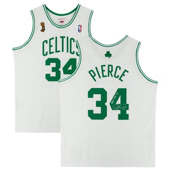 "Paul Pierce Boston Celtics Autographed 2007-08 Mitchell & Ness Authentic Jersey with ""NBA Top 75"" Inscription"