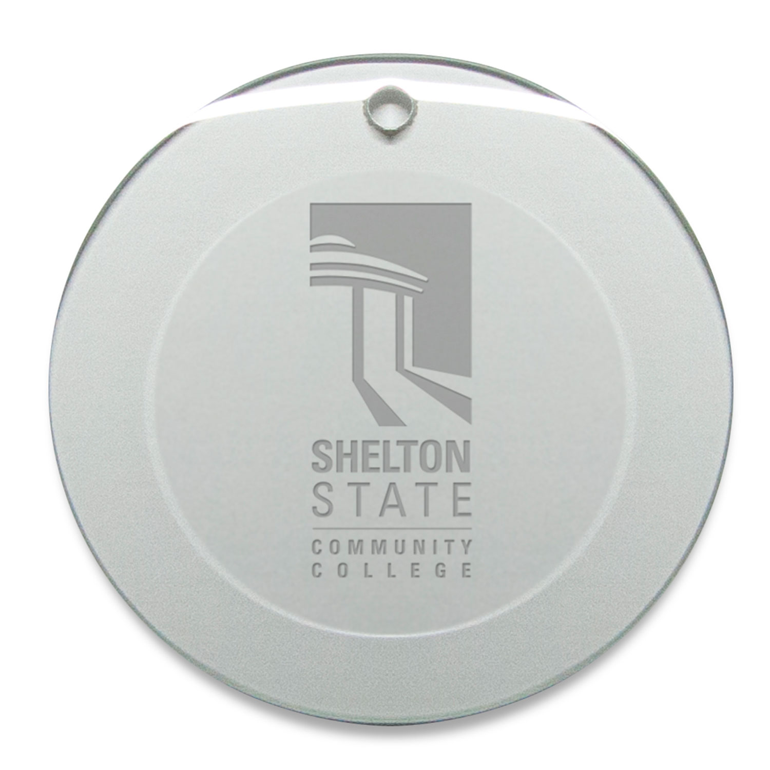 Shelton State Buccaneers 3'' Round Glass Ornament