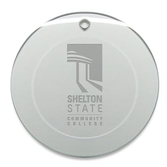 Shelton State Buccaneers 3'' Round Glass Ornament