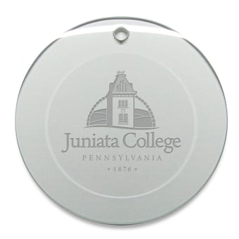 Juniata Eagles 3'' Round Glass Ornament