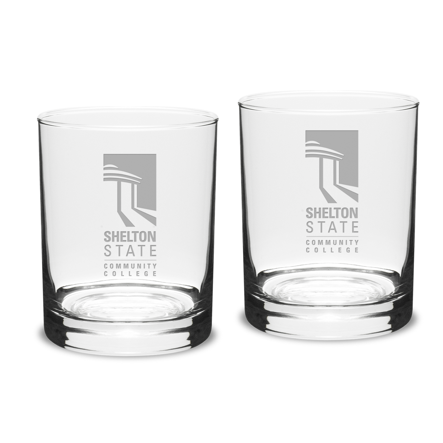 Shelton State Buccaneers 14oz. 2-Piece Classic Double Old-Fashioned Glass Set