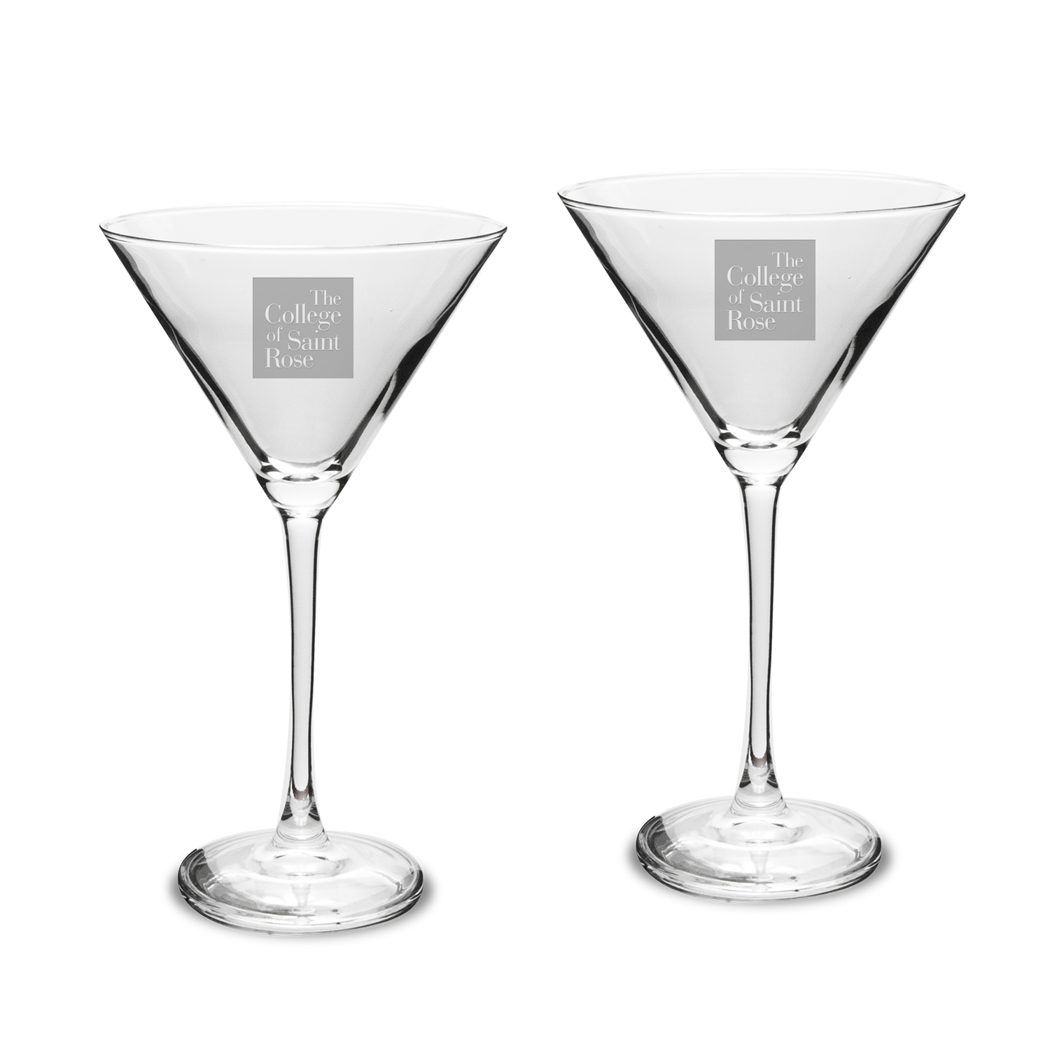 Saint Rose Golden Knights Two-Piece Traditional 10oz. Martini Glass Set