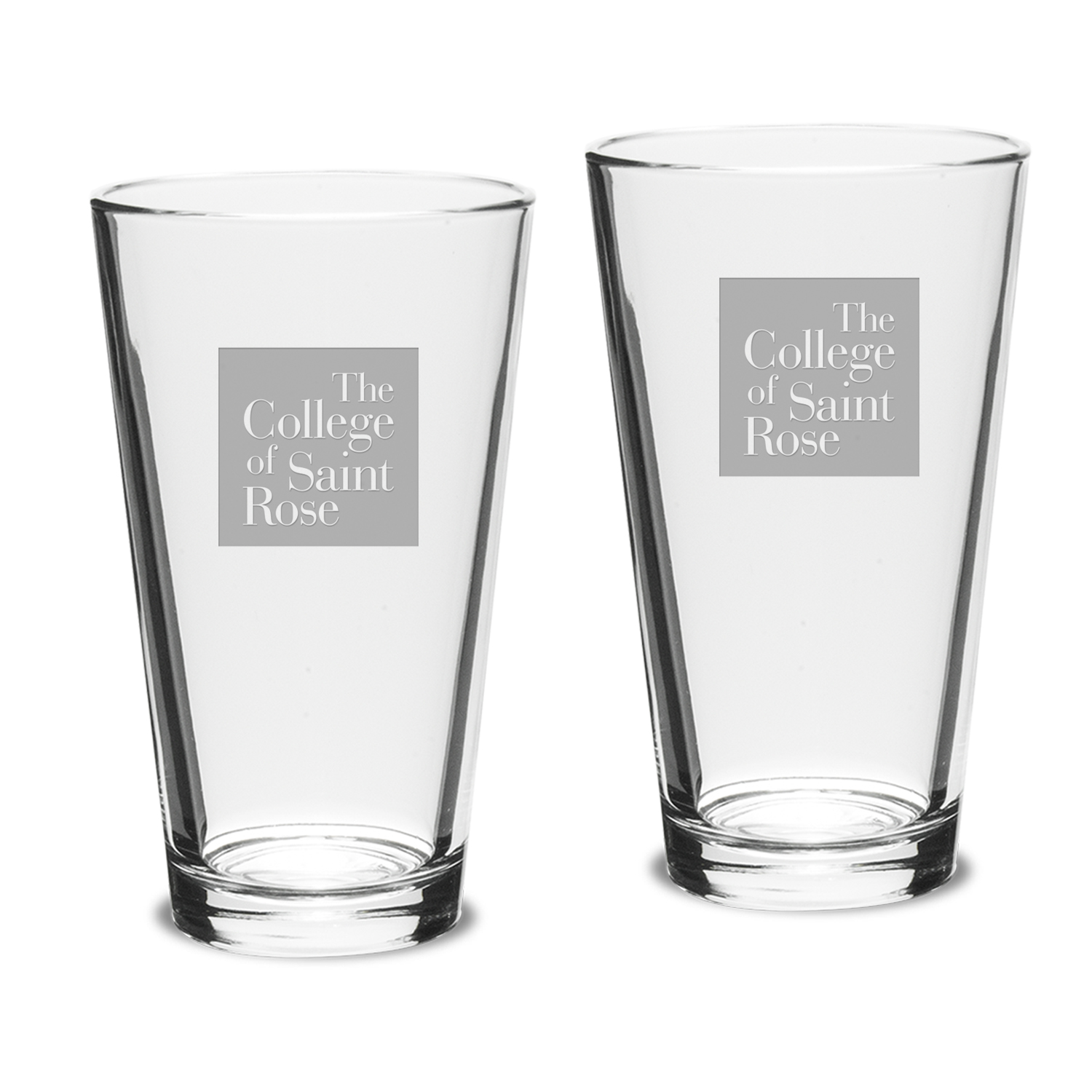 Saint Rose Golden Knights 16oz. 2-Piece Classic Pub Glass Set