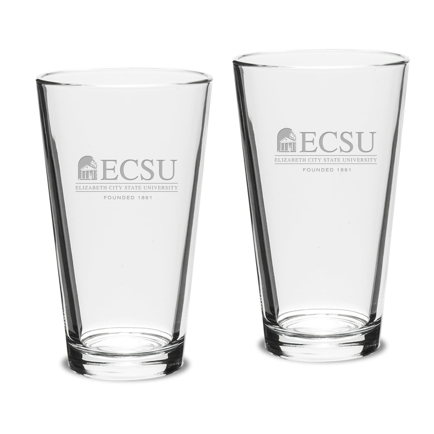 ECSU Vikings 16oz. 2-Piece Classic Pub Glass Set