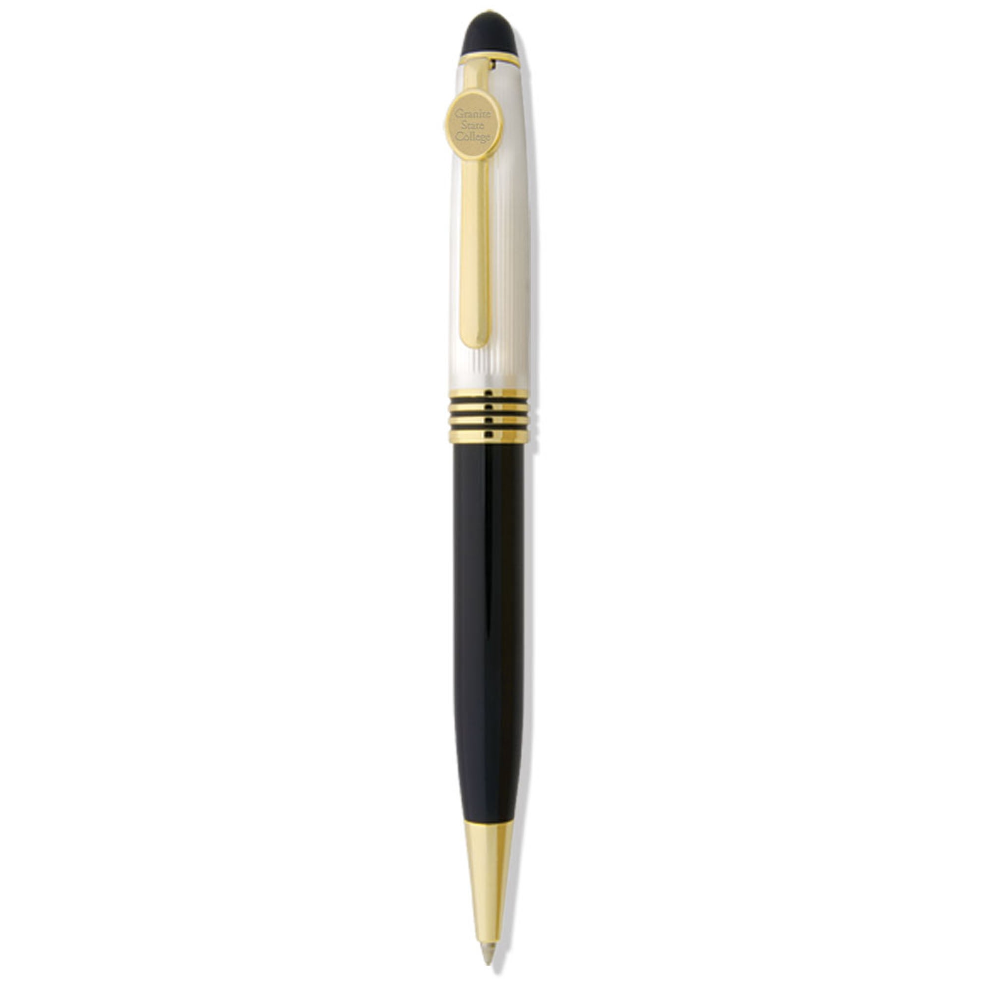 Black/Pearl Granite State College Ball Point Pen