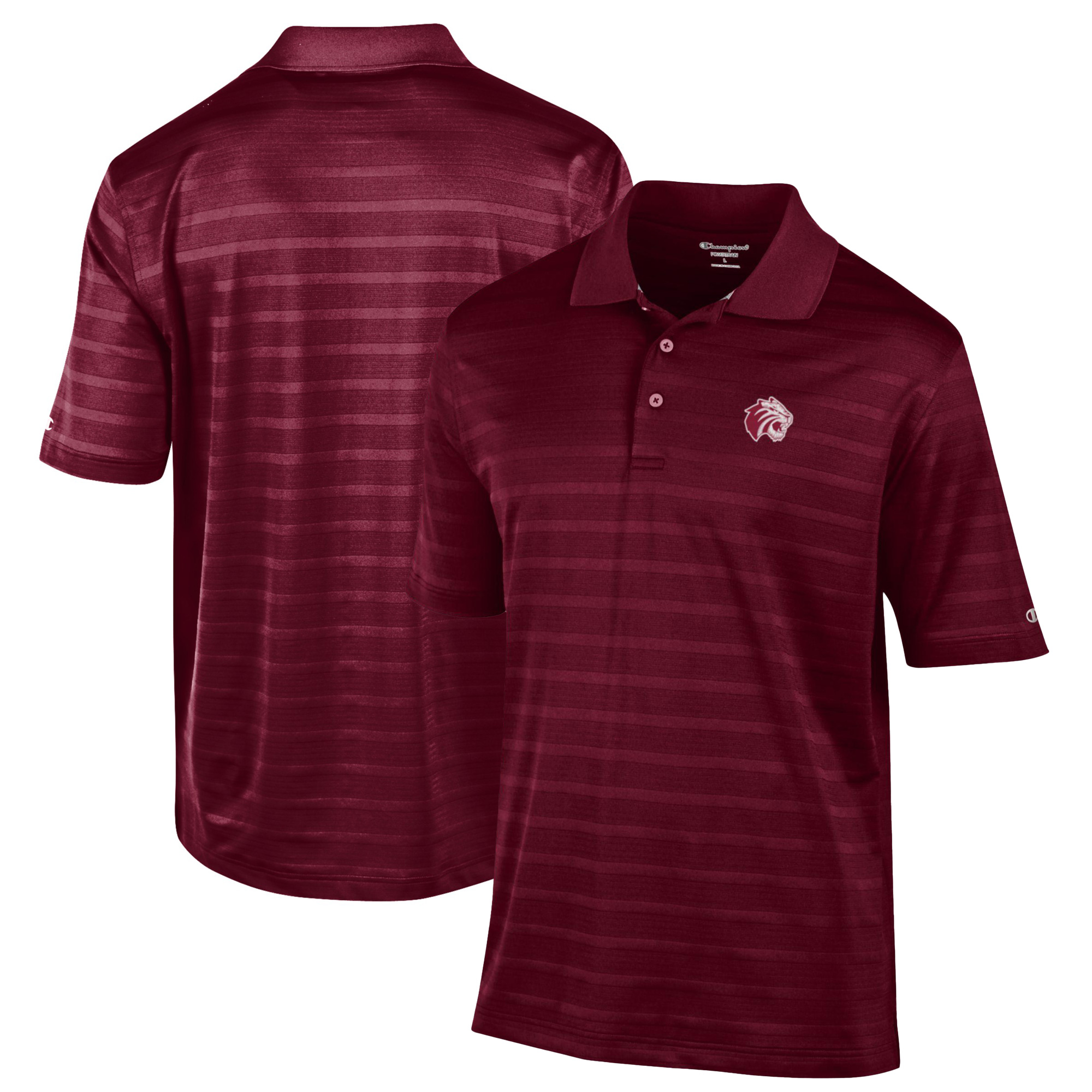 Men’s Champion Maroon Trinity Tigers Relaxed Fit Textured Solid Polo Men’s Champion Maroon Trinity Tigers Relaxed Fit Textured Solid Polo
