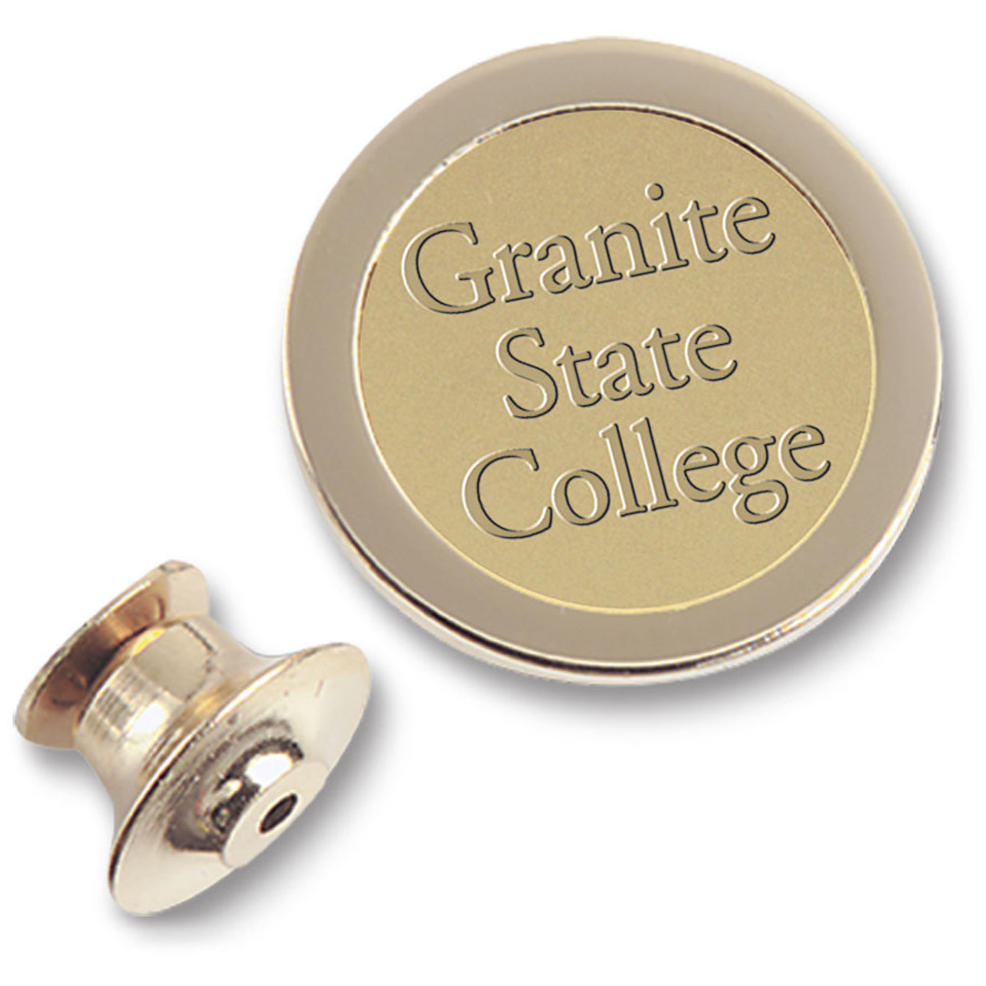 Gold Granite State College Logo Lapel Pin Gold Granite State College Logo Lapel Pin