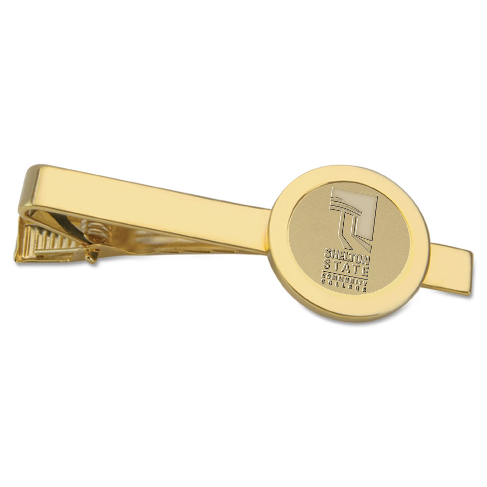 Gold Shelton State Buccaneers Logo Tie Bar